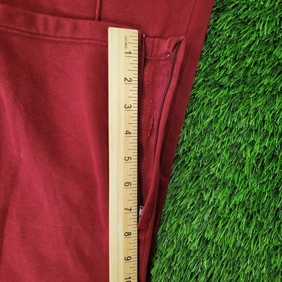 ADIDAS Trefoil Pants Womens M/L 10 Burgundy Sweatpants - Picture 16 of 16